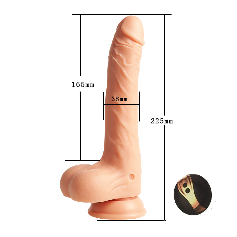 Sensatease - Telescopic Swing 8 Frequency Vibration Wireless Remote Control Waterproof Dildo