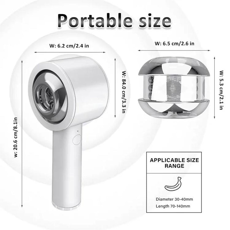 Sensatease - Intelligent 6 Frequency Telescopic Handheld Male Masturbator
