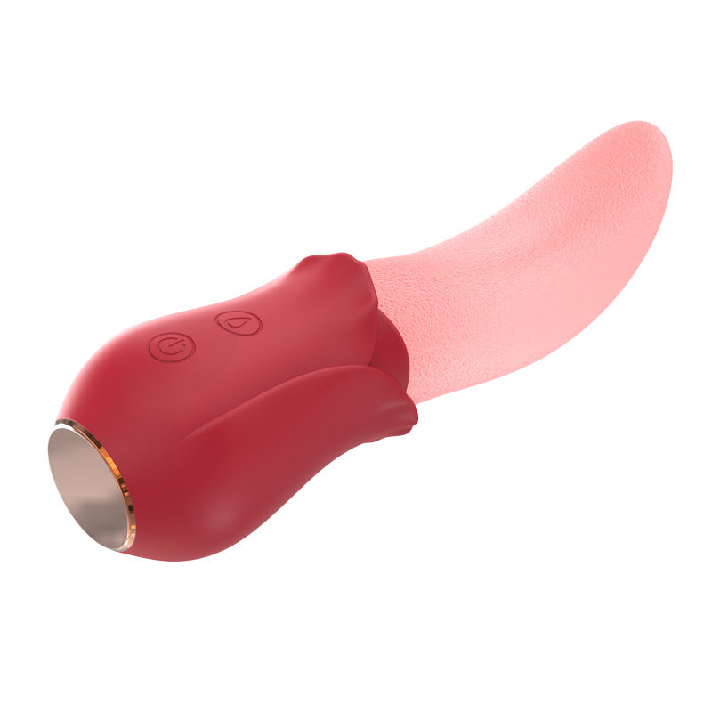 Sensatease - Tongue Rose Vibrator