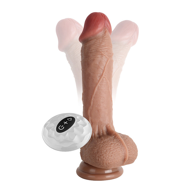 Sensatease - Waterproof 7 Frequency Retractable Swing Dildo