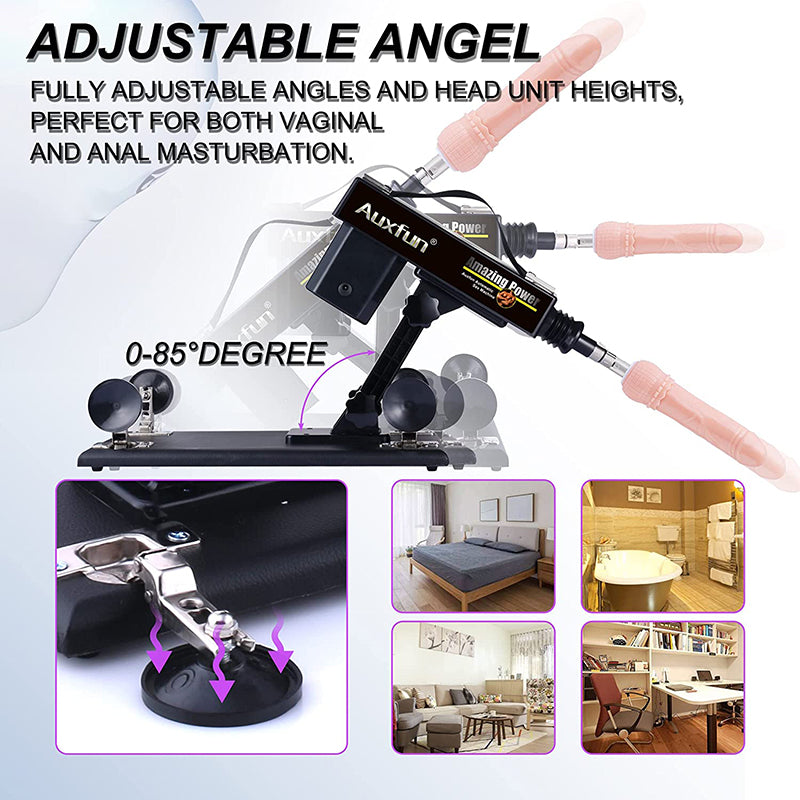 Sensatease - Automatic Sex Machine Sex Toys,Thrusting Machines for Men Women,Love Machine Device Gun with 6 Attachments