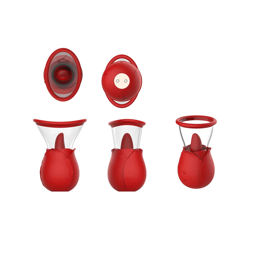 Sensatease - Tongue Rose Vibrator