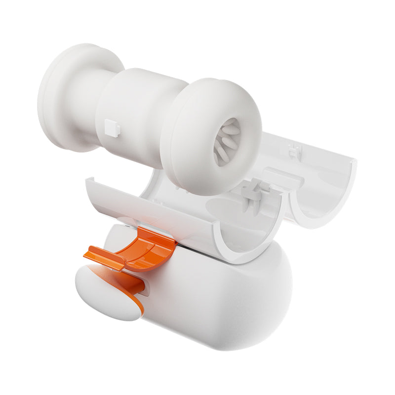 Sensatease - USB Type-C Rechargeable Male Masturbator with Heating Function and 7-Frequency Telescopic Movements