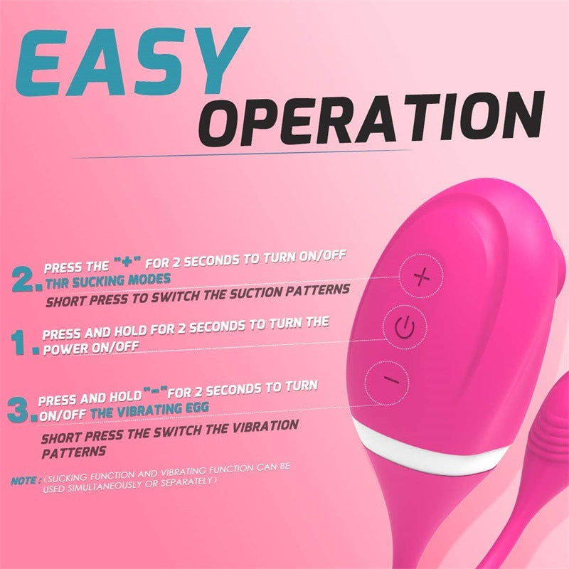 Sensatease - Sucking and Vibration Mini Bullet Egg