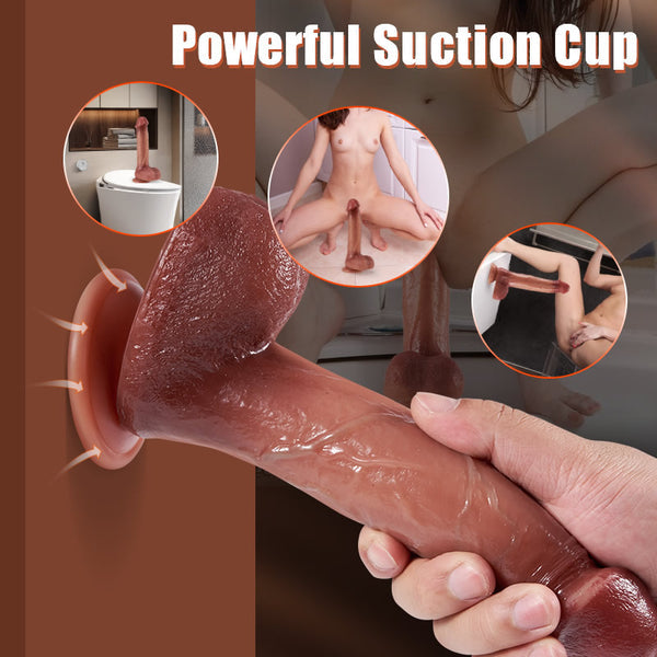 sensatease - Bloodshot 3 Thrusting Swinging 9 Vibrating Heating Dildo for G & P-spot 8.66 Inches