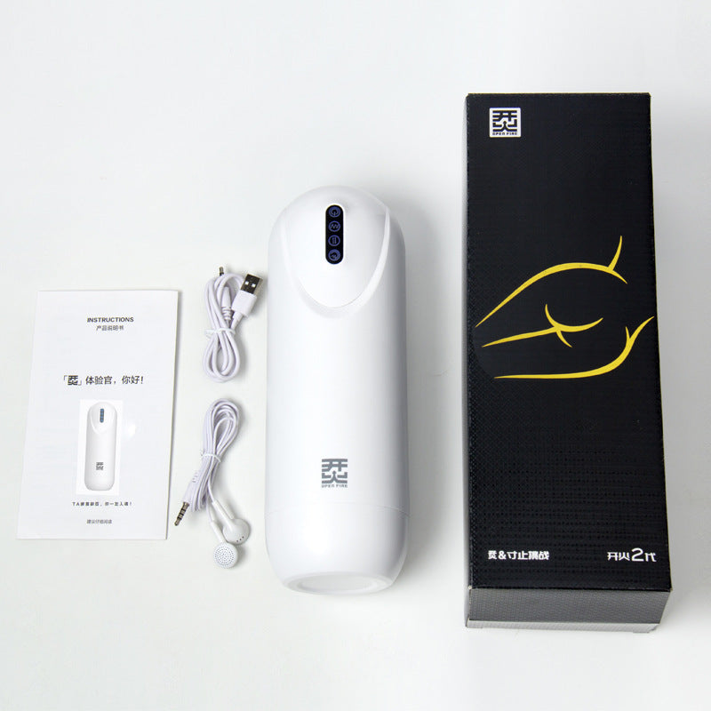 Sensatease - Open Fire Male Sucking Telescopic Masturbation Cup
