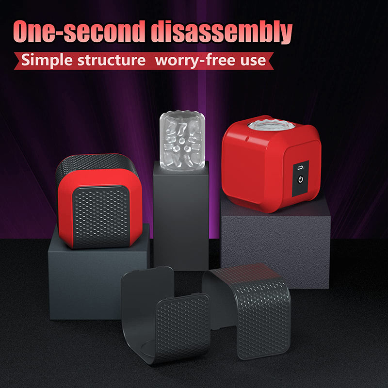 Sensatease - Adult Sex Toys Automatic Male Masturbator 2 in 1 Male Masturbators with 7 Stimulation Modes Open Ended Hands Free Sex Pleasure Toy for Men