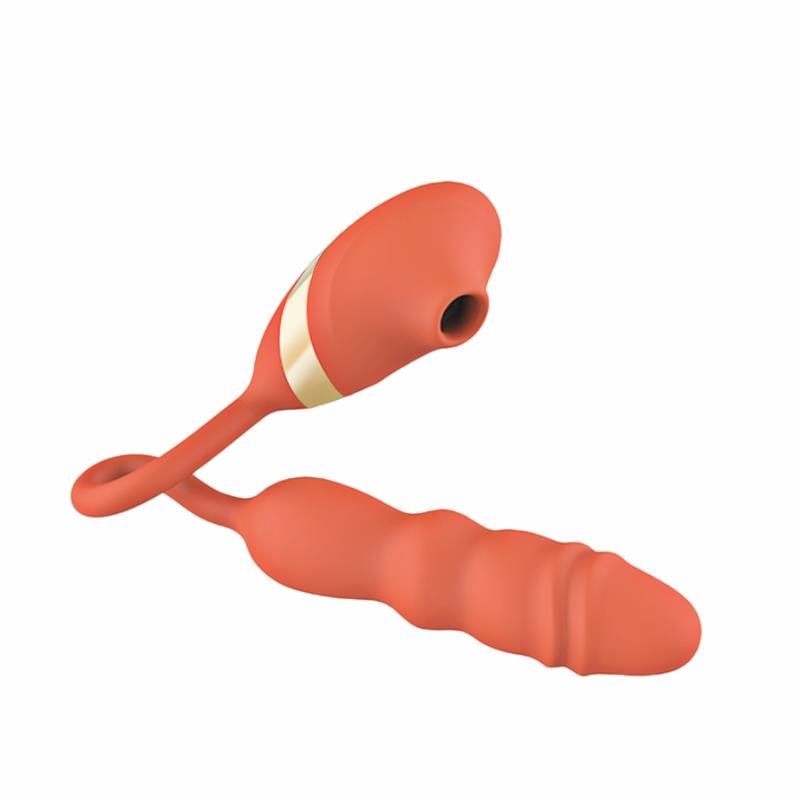 Sensatease - 10 Frequency Sucking Telescopic Vibrator