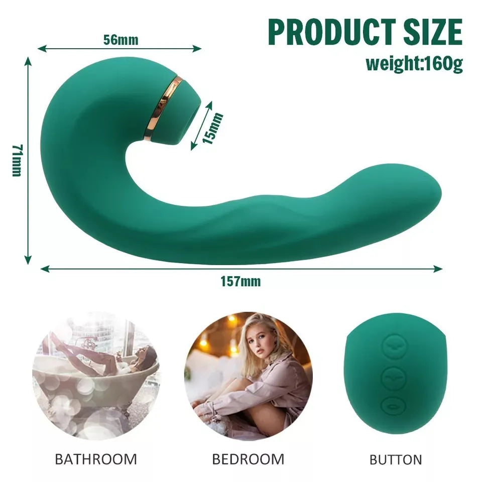 Sensatease - Tapping The G-spot And Sucking On The Vibrator