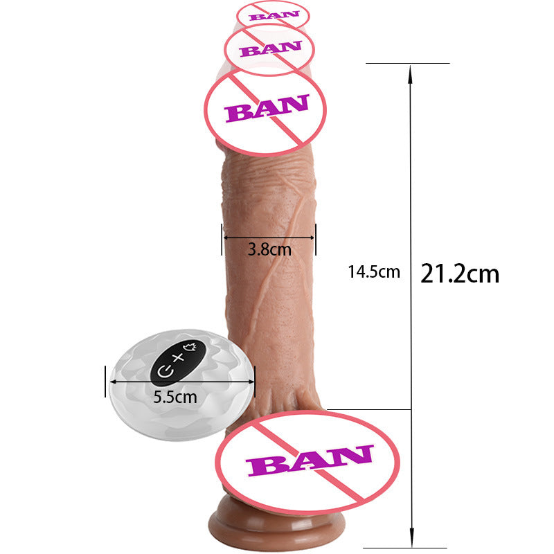 Sensatease - Waterproof 7 Frequency Retractable Swing Dildo