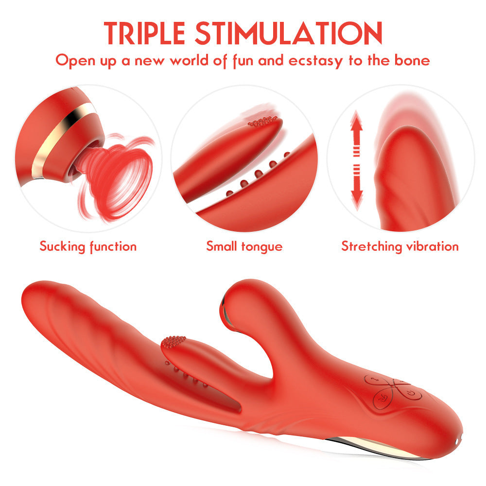 Sensatease - 7-Frequency Expansion Suction Pulsation Female Vibrator