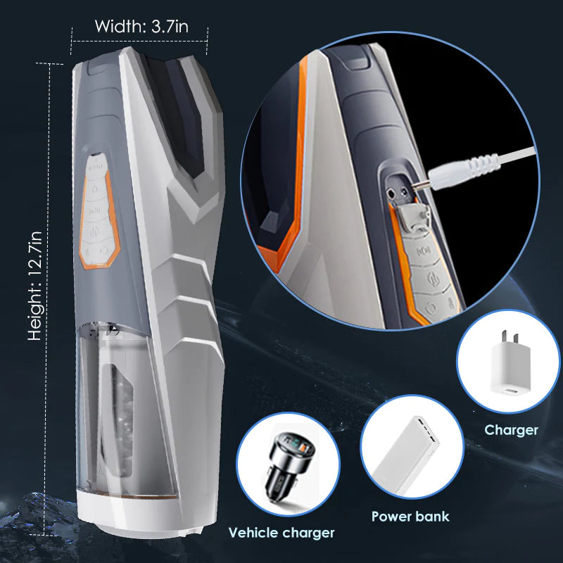 Sensatease - Automatic 4 Rotating 3 Thrusting Male Masturbator