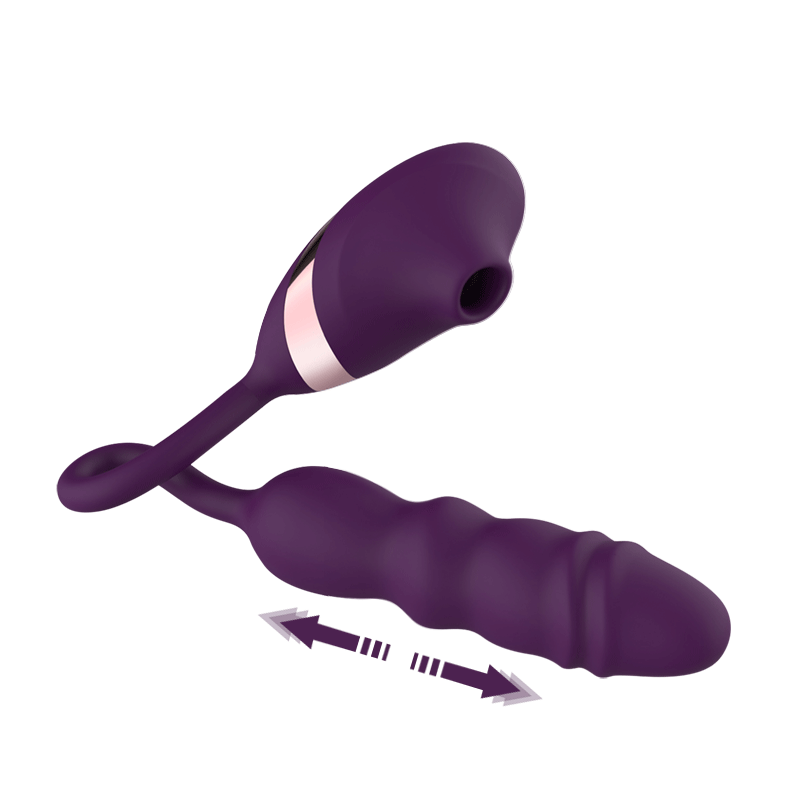 Sensatease - 10 Frequency Sucking Telescopic Vibrator