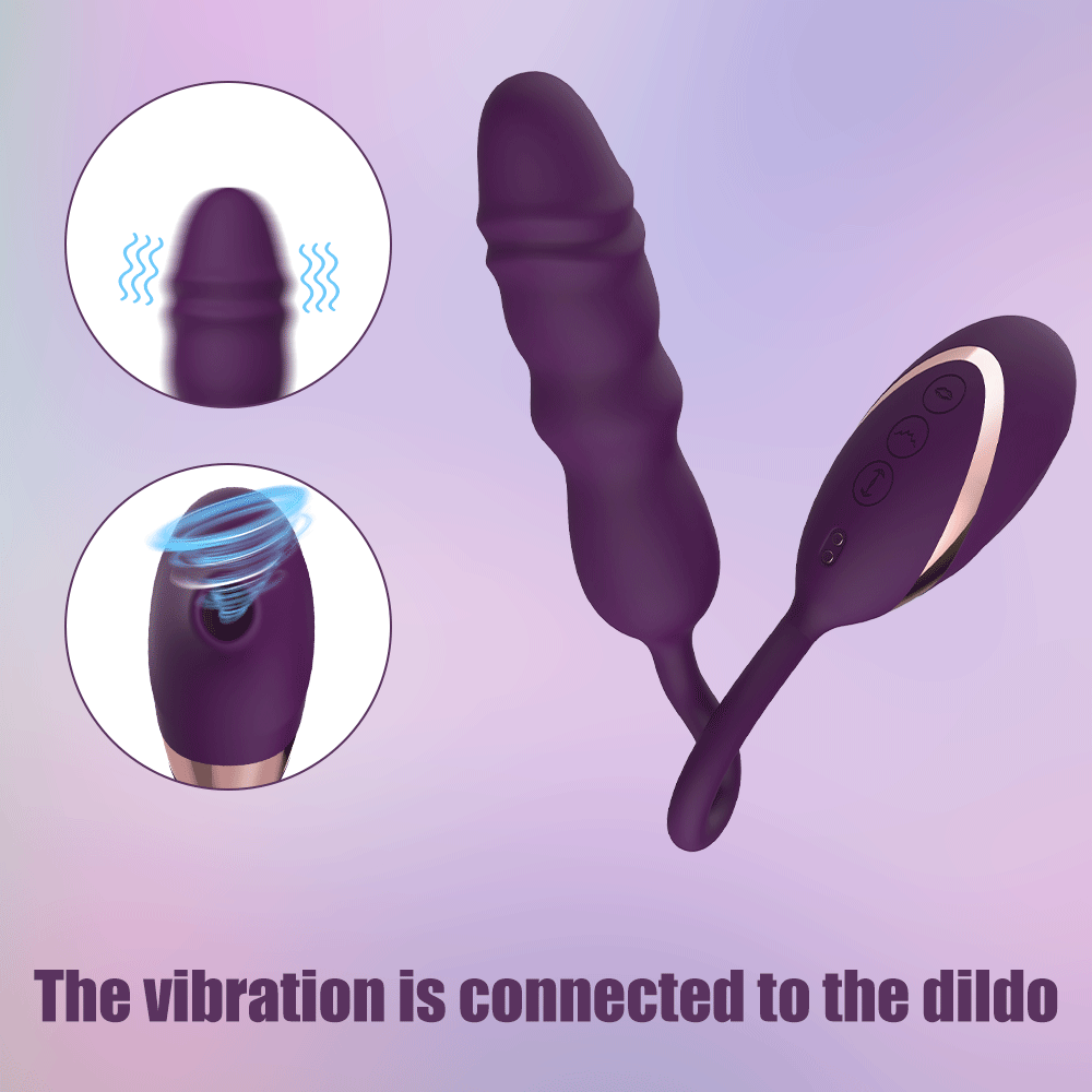 Sensatease - 10 Frequency Sucking Telescopic Vibrator