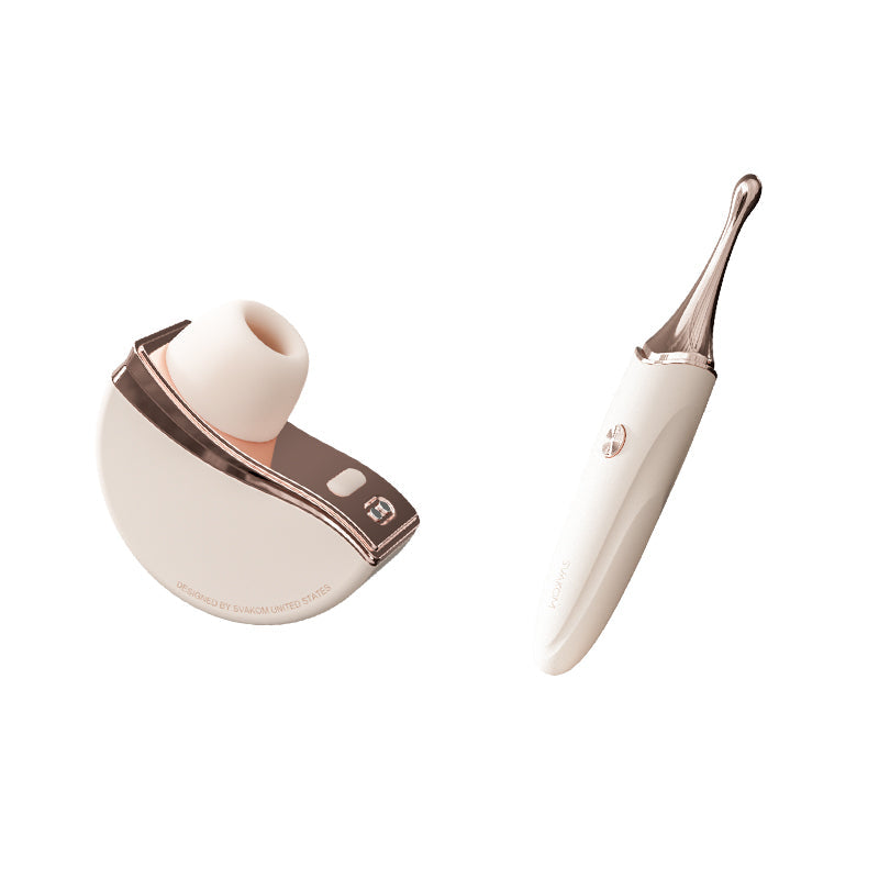 Sensatease - Blissful Fusion: G-spot Vibrator and Suction Bullet Egg Duo