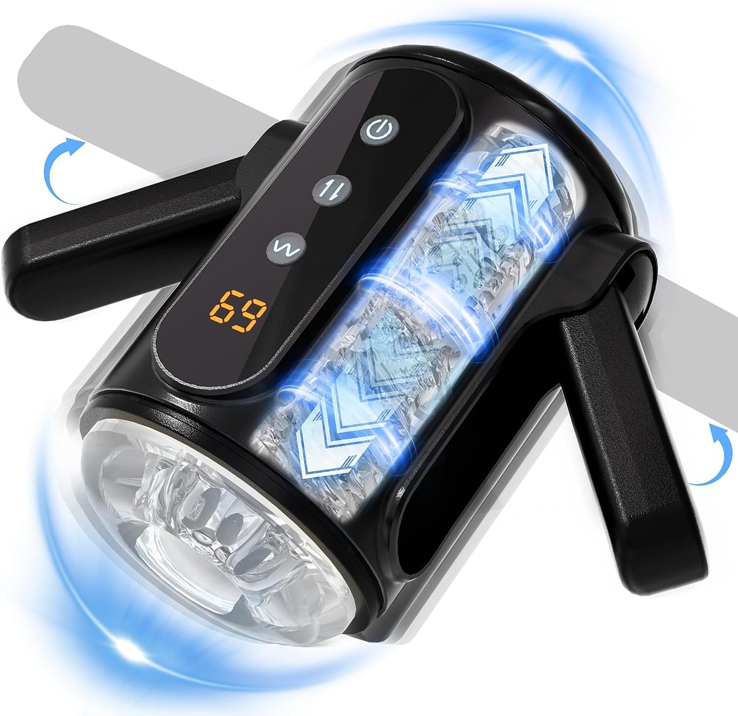 Sensatease Digital Experience Masturbator: Cutting-Edge Pleasure Innovation with 9-Speed Expandable and Vibrating Features