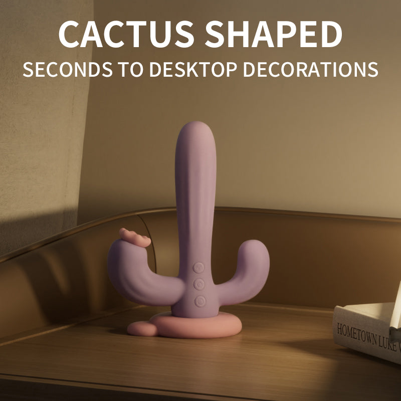 Sensatease - Cactus Pleasure Oasis: Suction + Vibrating Massage Wand