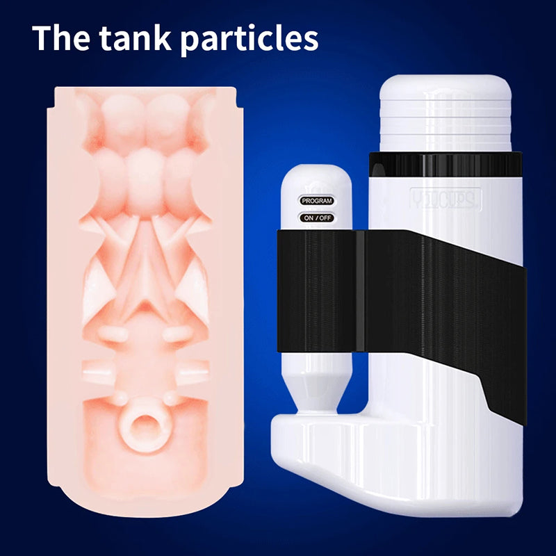 Sensatease - Male Masturbator 12 Speed Automatic Retractable Vibrator Vagina Sucking Oral Masturbator Penis Pocket Pussy Male Sex Machine