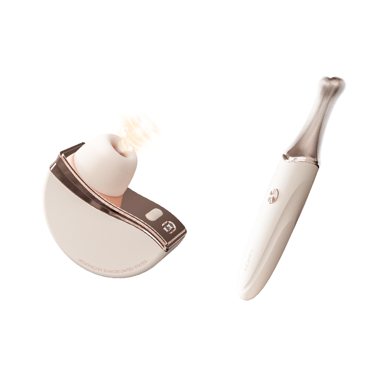 Sensatease - Blissful Fusion: G-spot Vibrator and Suction Bullet Egg Duo