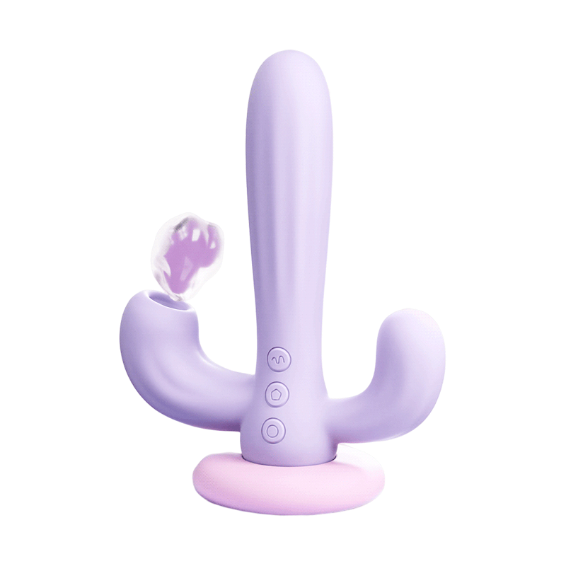 Sensatease - Cactus Pleasure Oasis: Suction + Vibrating Massage Wand