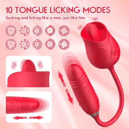 Sensatease - The Rose Toy With Bullet Vibrator Pro