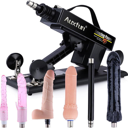 Sensatease - Automatic Sex Machine Sex Toys,Thrusting Machines for Men Women,Love Machine Device Gun with 6 Attachments