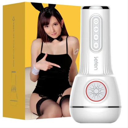 Sensatease - 10-frequency Vibration and Suction with Sound Male Masturbator