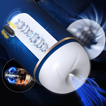 Sensatease Ssanie Wymowa Bluetooth Męski Robienie loda Cipki Puchar Samolotów