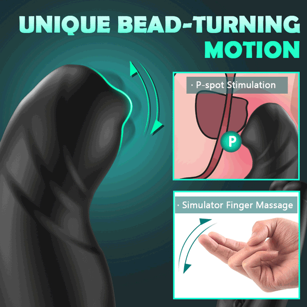 Sensatease - Bead Massage P-spot 9 Vibrating Prostate Massager with Remote Control