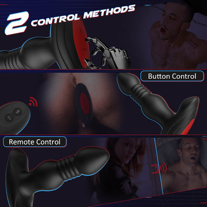 Sensatease - 10 Vibrating Butt Plug With Remote Control