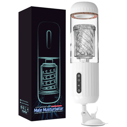 Sensatease - 10-Frequency Rotating 10-Frequency Retractable Male Masturbator