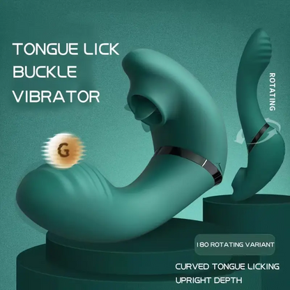 Sensatease - Spinning Sucking Vibrator