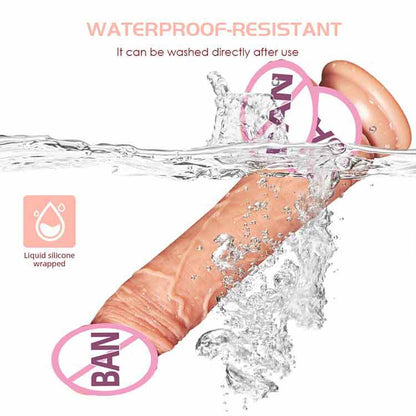 Sensatease - Waterproof 7 Frequency Retractable Swing Dildo