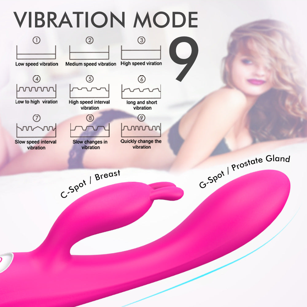 Sensatease-kobiece urządzenie do masturbacji królik podgrzewany wibrator wodoodporny