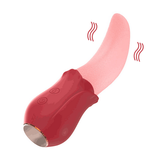 Sensatease - Tongue Rose Vibrator