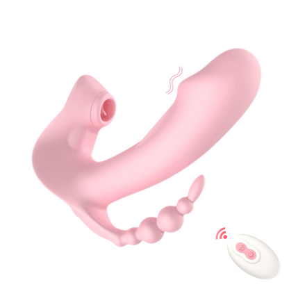 Sensatease - G-Spot Stimulation Anal Play Clitoral Suction Wearable Female Masturbator